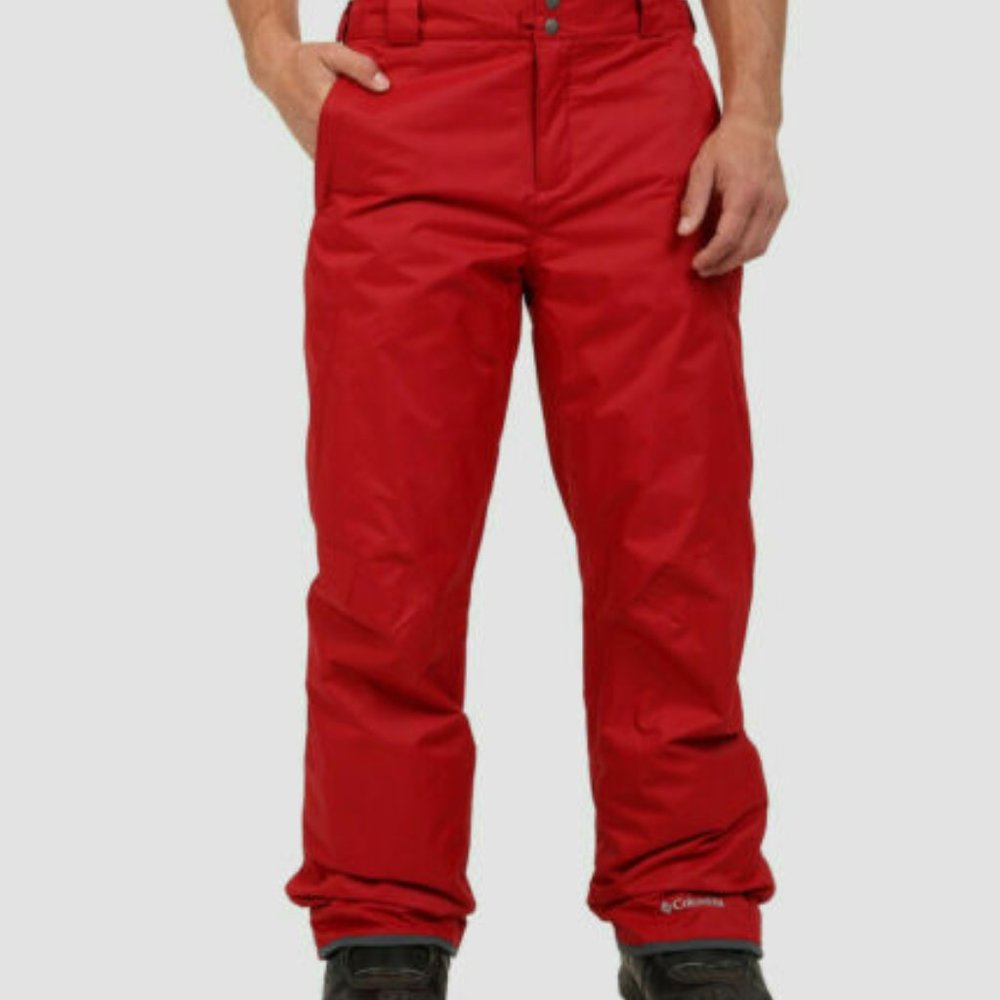 Columbia Men's Ski Pants 4X Waterproof Bugaboo IV Snow Red NWT - Picture 1 of 4